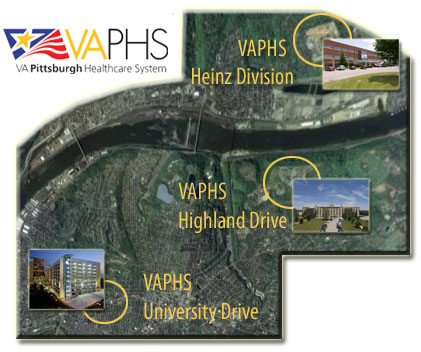 Image map of the three divisions and links to the divisions.