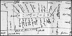 Illustrated letter from Amasa J. Parker describing the boardinghouse where he and two future presidents resided