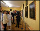 Mrs. Laura Bush and Mrs. Livia Klausova, First Lady of Czech Republic, are led on a tour of the newly renovated Lobkowicz Palace by Prince William Lobkowics Tuesday, June 5, 2007, at Prague Castle in Prague, Czech Republic. White House photo by Shealah Craighead