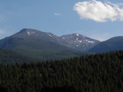 Photo of Lolo Peak from Highway 12 northwest of the peak.