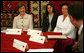 Mrs. Laura Bush participates in a roundtable discussion Sunday, June 10, 2007, at the Women's Wellness Center at Queen Geraldine Hospital Obstetrics and Gynecology in Tirana, Albania. White House photo by Shealah Craighead