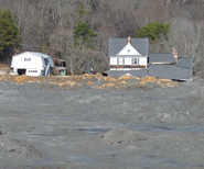 View of Residences Impacted by Fly Ash Sludge Release. Click to go to photos