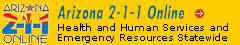 Arizona 2-1-1 Online Health and Human Services and Emergency Resources Statewide