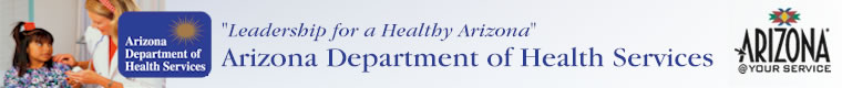 Arizona Department of Health Services Home Page Banner
