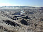 View of a national grassland floodplain.