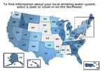 Map of local drinking water information