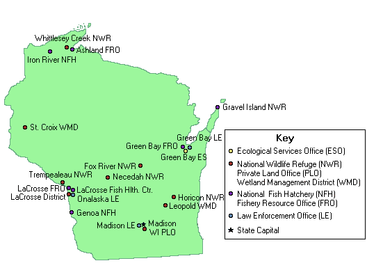 Map of Wisconsin