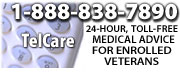 TelCare 1-888-838-7890 Toll Free 24 Hour Medical Help