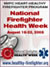 Logo for National Firefighter Health Week 