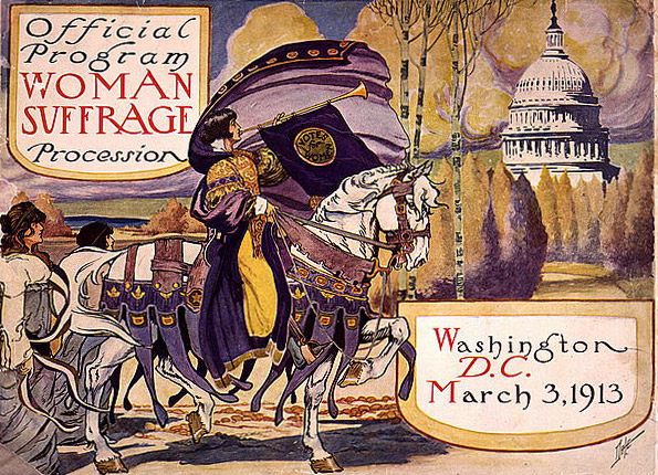 Cover of the Official program--Woman Suffrage Procession, Washington, D.C.
