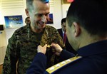 CHAIRMAN GETS PINNED "TOP GUN" - Click for high resolution Photo