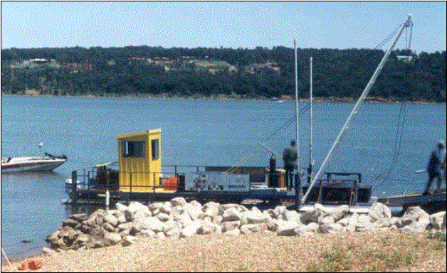 image of a construction barge