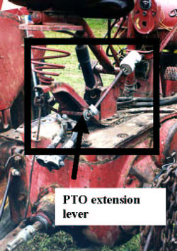 Figure 5. Owner-modified PTO extension lever