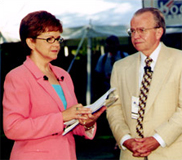 here he is being interviewed by C-SPAN2 host Connie Brod