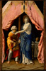 Andrea Mantegna or Follower (Possibly Giulio Campagnola), Paduan, c. 1431 - 1506
Giulio Campagnola, Venetian, 1482 - after 1514
Judith with the Head of Holofernes, c. 1495/1500
tempera on panel, painted surface: 30.1 x 18.1 cm (11 7/8 x 7 1/8 in.)
overall size: 30.8 x 19.7 cm (12 1/8 x 7 3/4 in.)
National Gallery of Art, Washington, Widener Collection
1942.9.42