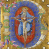 Image: Taddeo Crivelli
Initial B: The Trinity, Ferrara, c. 1460-1470
cutting from a gradual
Cutting: 16 x 16 cm (6 5/16 x 6 5/16)
The J. Paul Getty Museum, Los Angeles, Ms. 88, recto, 2005.2