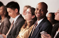 group of small business owners at a meeting