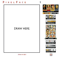 pixelface drawing