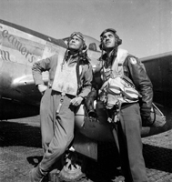 Two Tuskeegee Airmen