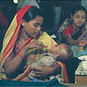 Against the Odds: Making a Difference in Global Health exhibition: Administering oral rehydration therapy, Bangladesh, 1980s. Courtesy ICDDR,B