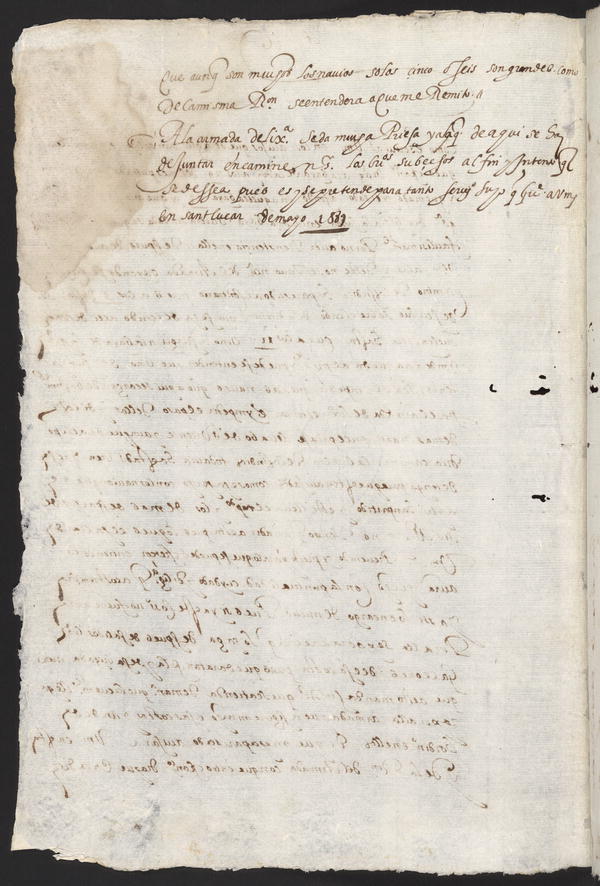 Image 2 of 4, Manuscript dispatch in Spanish.