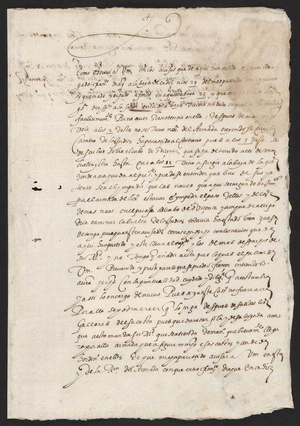 Image 1 of 4, Manuscript dispatch in Spanish.