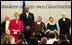 Lynne Cheney and Secretary of Education Rod Paige welcome more than 200 Philadelphia area school children to the National Constitution Center in Philadelphia Wednesday, Sept. 17, 2003. The event celebrates the signing of the United States Constitution, which took place 216 years ago on Sept. 17, 1787. 