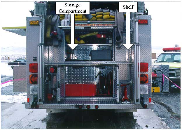 storage compartment and shelf