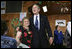 President George W. Bush visits with retirees at The Life Project Senior Development Center in Orlando, Fla., Friday March 18, 2005.