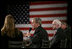 President George W. Bush leads the discussion with participants at the Wings Over the Rockies Air and Space Museum Monday, March 21, 2005. The Denver ‘Conversation on Strengthening Social Security’ was the last of the day in the president’s travels.