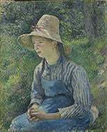 image of Peasant Girl with a Straw Hat