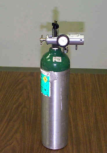 A D-size cylinder similar to the one that was involved in the incident.