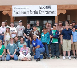 Youth Forum for the Environment group photo