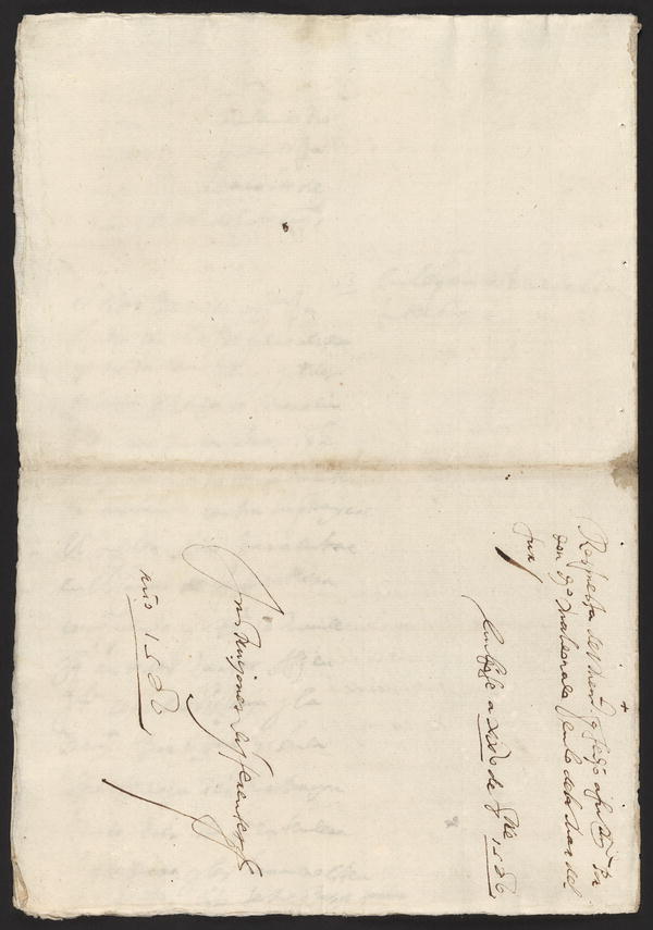 Image 12 of 12, Autograph draft of a reply to a memorandum recomme