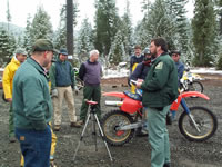 photo of soundtesting of OHV at Huckelberry Flats