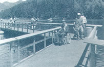 photo of fishing platform at Hoover Campground