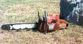 Chainsaw involved in incident