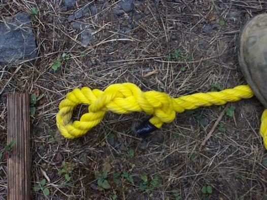 example of a compression splice, inappropriate for this application