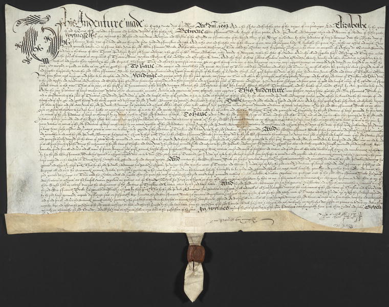 Image 1 of 3, Document on vellum, signed by Alderman Paul Bannin