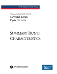 American Travel Survey (ATS) 1995 - Metropolitan Area Summary Travel Characteristics: Cleveland-Lorain-Elyria, Ohio PMSA