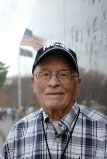 a photo of an elderly veteran