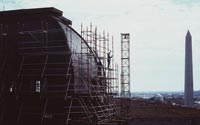 Willard mansard roof during renovation