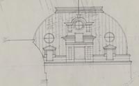 Mansard roof design study with window