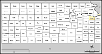 Map of Declared Counties for Disaster 1638