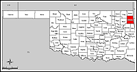 Map of Declared Counties for Disaster 1637