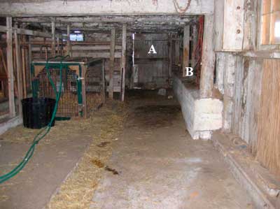 inside of loading chute