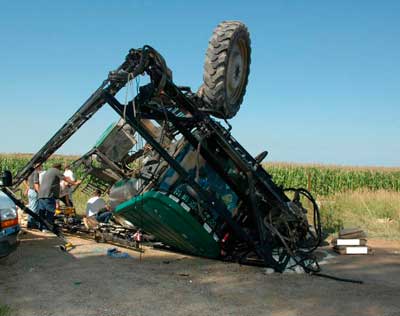 Overturned Sprayer