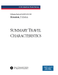 American Travel Survey (ATS) 1995 - Metropolitan Area Summary Travel Characteristics: Houston, Texas MSA
