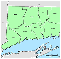 Map of Declared Counties for Emergency 3200