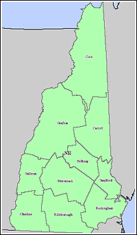 Map of Declared Counties for Emergency 3258